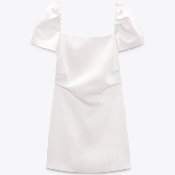 ZARA WOMAN NWT FW24 BLACK DRAPED HALTER DRESS SIZE XS 3152 242 250 - Picture 3 of 3